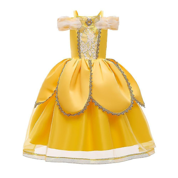 Julgransfest Utklädningskostym Deluxe Prinsessklänning För Flickor (140CM)