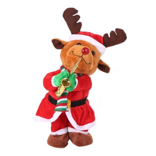 [LCS]Sjungande & Dansande Rolig Jultomte Snögubbe Älg Julleksak