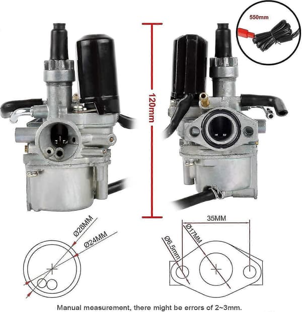 [LCS] Karburator til motor, karburator til 50cc 2-takts motorcykelkarburator