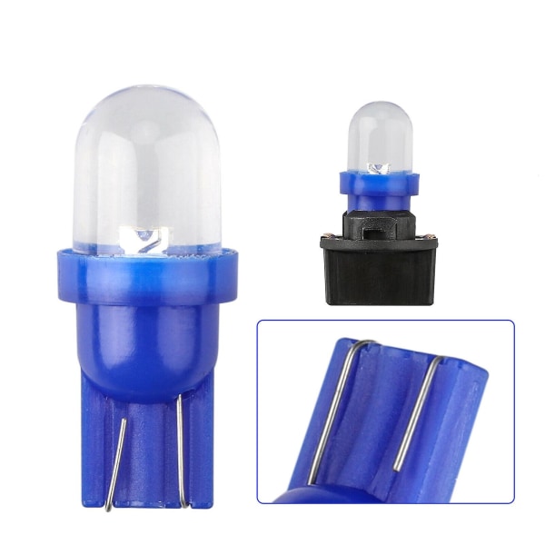 Blå T10 168 194 LED-lampor Instrumentmätare Cluster Dash-ljus med uttag