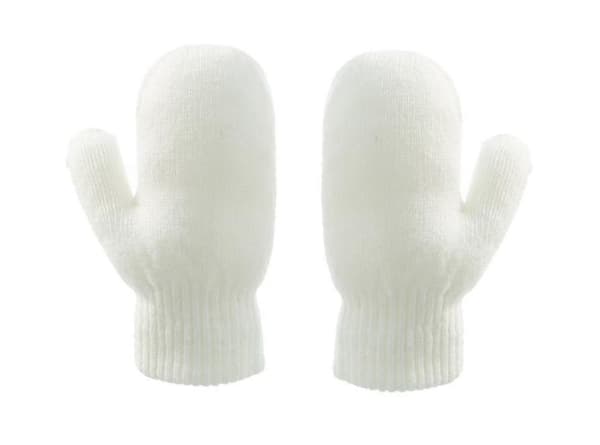 [LCS] Vinter Børn Polar Fleece Blød Varm Hue Handsker Sæt white