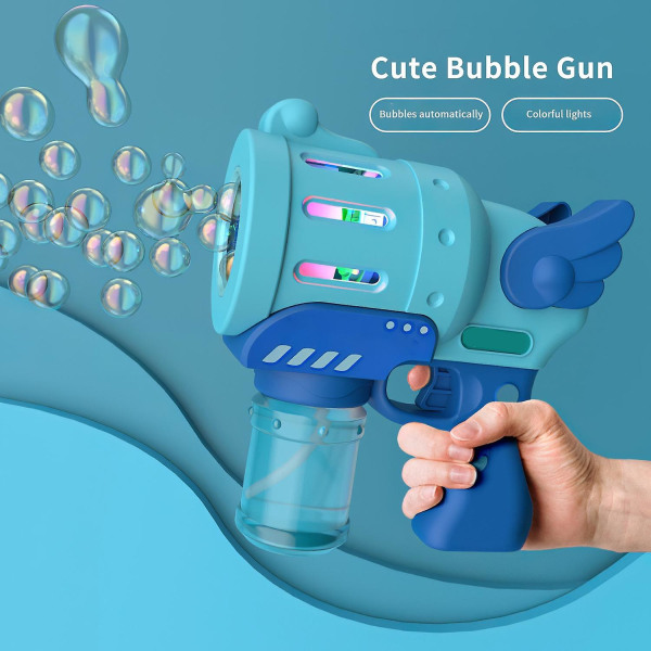 Barnleksak Badleksaker Bubble Gum Machine Leksaker för barn Plastpistolformade Toy Boy Bubbles （Blå）