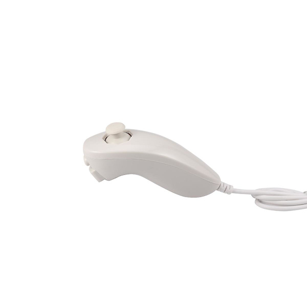 Wii Nunchuck Controller, Nunchuck Controllere Til Nintendo Wii Videospil White