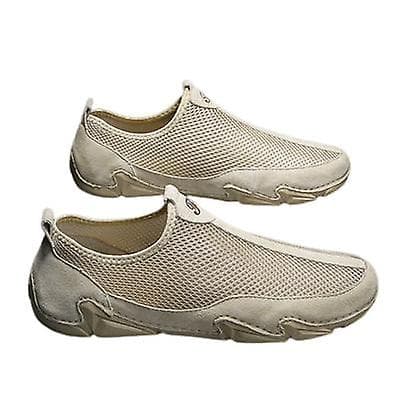 [LCS] pustende tåhette sandaler for menn uformell stil Sand 38