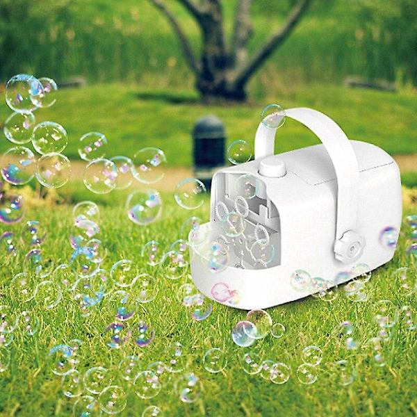 Bubble Machine Leksaker Portabel Automatisk Två Hastigheter Barnleksak Bubble Machine 3000 (Vit)
