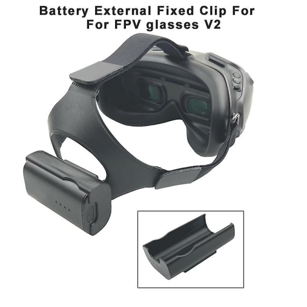 FPV-glasögon V2 batteri extern förlängd fast klämma för DJI FPV-glasögontillbehör