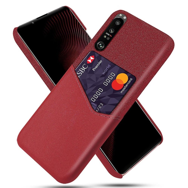 Phone case med korthållare för Sony Xperia 5 Iii / Ii Red Xperia 5 III
