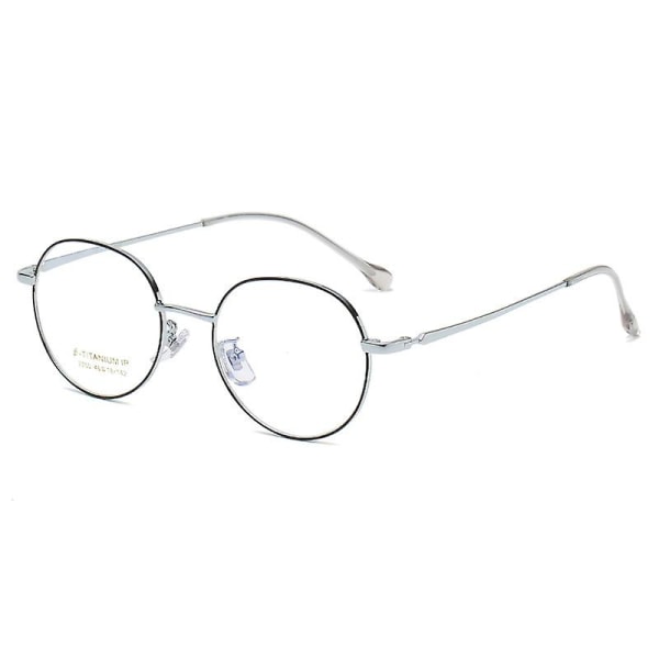 2250 Titanium Ram Retro Runda Ip-pläterade glasögon