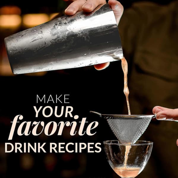 Xh 24oz Cocktail Shaker Sæt - Drink Mixer Sæt i Rustfrit Stål med Jigger & Cocktailske