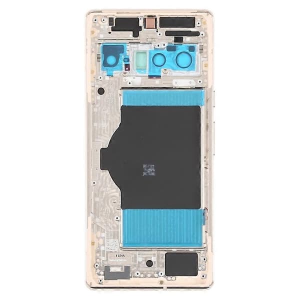 [LCS]Til Google Pixel 6 Pro 5G OEM Bagbatteridæksel+Midterpladerammeudskiftning-Guld Multicolor Gold