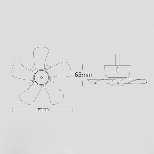 Fjernbetjening Timing USB Loftventilator Luftkøler 4 Hastigheds Ventilator Kompatibel med Seng Camping Dropshipping