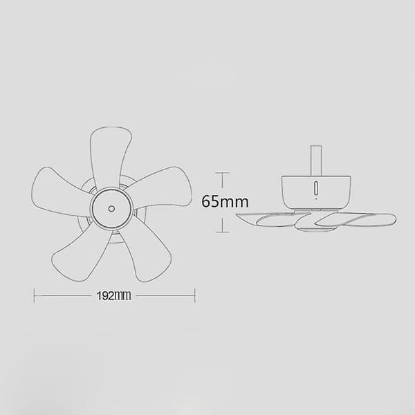 [LCS]Fjernbetjening Timing USB Loftventilator Luftkøler 4 Hastighedsventilator Kompatibel med Seng Camping Dropshipping