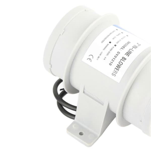 [LCS] Tommer 12V Lydløs Inline Blæser Inline Marine Lænsepumpe Luftblæser til Yachter Både Luftcirkulation