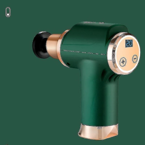 Elektrisk Mini Fasciapistol Liten Muskel Impact Pistol Portabel Fitness Massage Fasciapistol green