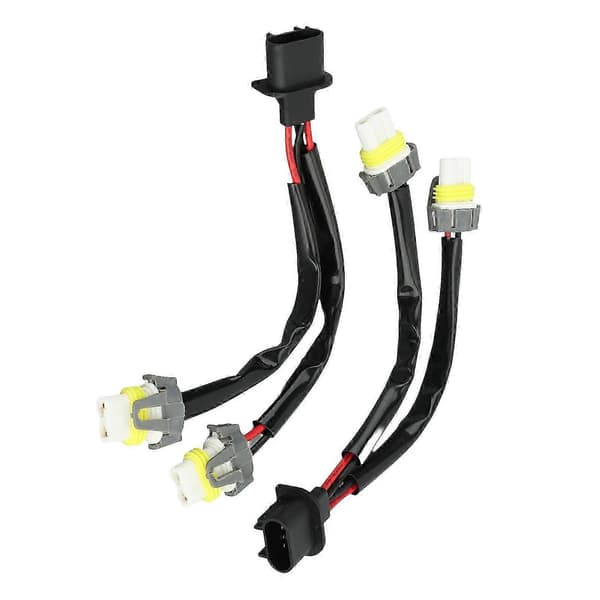 2-vejs splitterkabeladapter H13 9008 han til 9005 9006 hun til pickup
