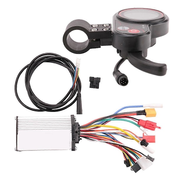 [LCS]48V 500W Controller MR-100 LCD Display Måler Dashboard Kit til Elektrisk Scooter Tilbehør Silverblack