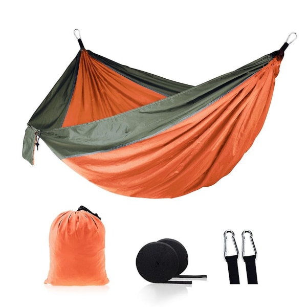 Enkel camping utomhusaktivitetshängmatta med förvaringsväska och ho Black 270x140cm