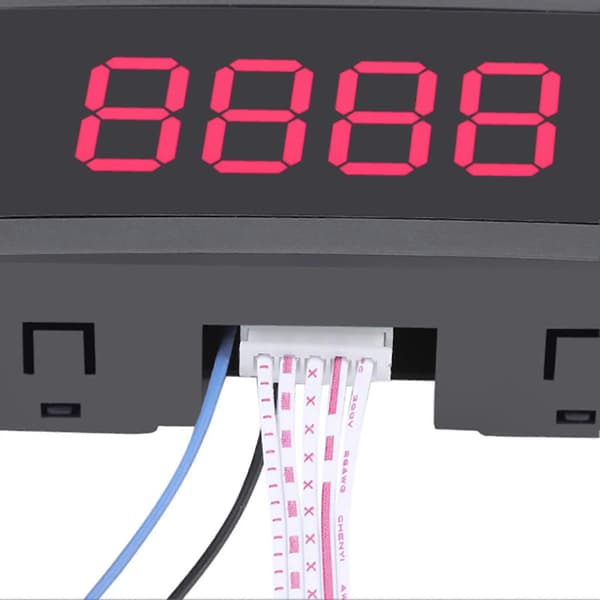 DC LED Digital Display 4-cifret 0-9999 Op/Ned Plus/Minus Panel Tæller Måler Rød