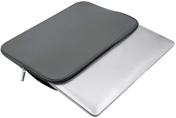 [LCS] Laptopfodral med vadderat blixtlåsfodral grey