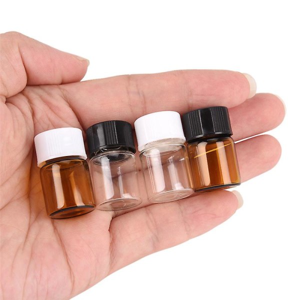 5 stk. 2 ml Mini Amber Glasflaske 3