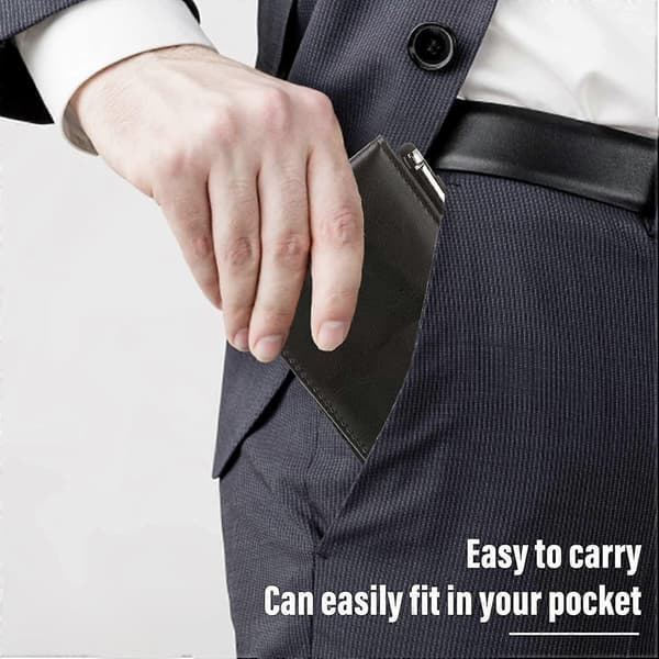 [LCS] Læder Pocket Notesblok Holder, Mini Notesbog Business Holder Multifunktionel Notesblok