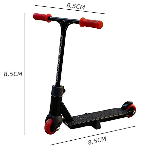 Finger Scooter i legering med mini scooter værktøj og fingerboard tilbehør legetøj Red