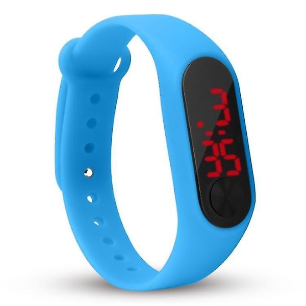 Dam Handringsklockor, Led Sport Mode Elektronisk Klocka (Svart)