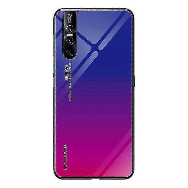 Gradient Farge Glassdeksel Til VIVO V15 Pro Red Blue Red Blue