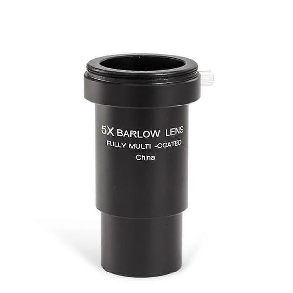 [LCS] Helt metall 5x Barlow okularlinse astronomisk teleskop Plossl 1,25 tommer / 31,7 mm teleobjektiv