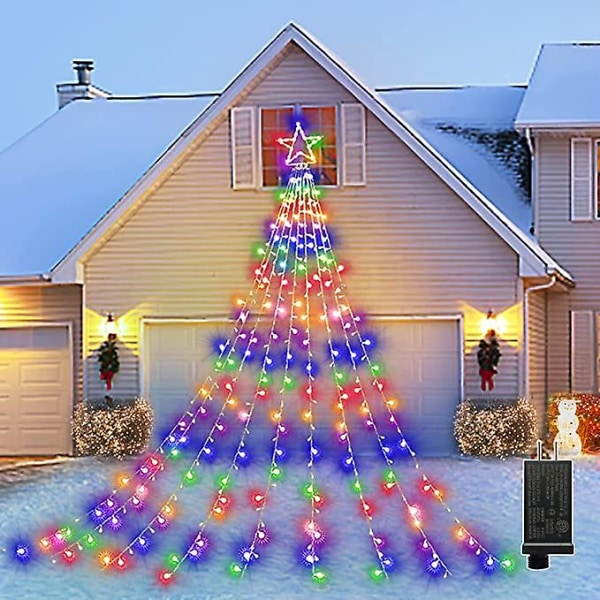 Utendørs Juledekorasjoner Stjernelys color