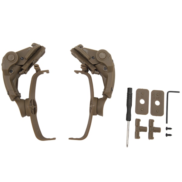 ARC Rail Adapter Tillbehör Multi Vinkel Rotation Hjälm Rail Adapter Hörlursfäste Tan