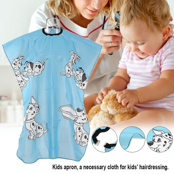 Barnfrisörförkläde Vattentätt hårtyg Klippning av barn Blue