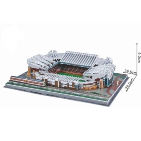 Old Trafford Stadion Model Puslespil 3D Fodbold M