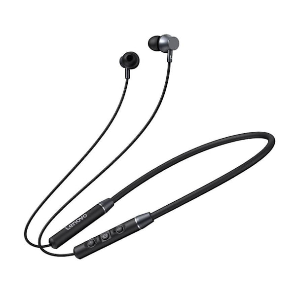 Langattomat Dual Dynamic -kaulakuulokkeet Bluetooth-kuulokkeet Puhelu Vedenpitävät Mikillä (musta)