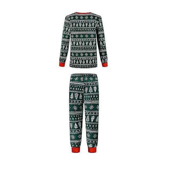 Jul Familj Julgran Tryck Pyjamas Matchande Set Kids 9T