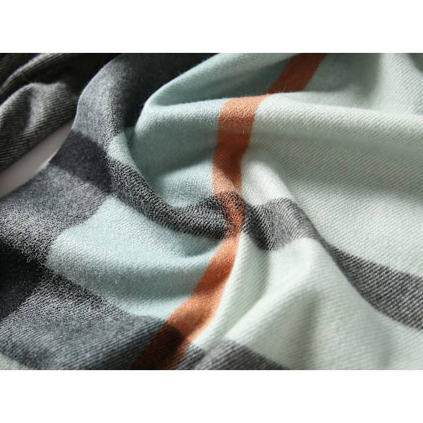 Klassisk Pläd Tartan Kashmirscarf För Kvinnor Män Mjuk Rutig Toffs Scarf Blå