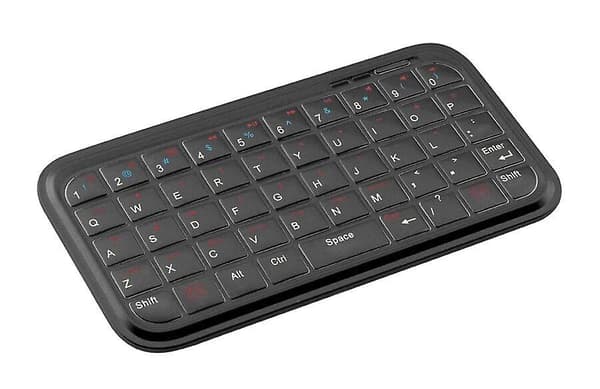 Qwert Mini Uppladdningsbart Trådlöst Bluetooth-tangentbord kompatibelt med iPhone 6 6s plus iPad och Samsung