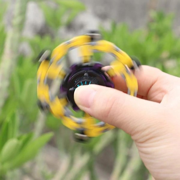 Vriden och Deformerad Robot Rolig Fidget Spinner Sensorisk Leksak Yellow