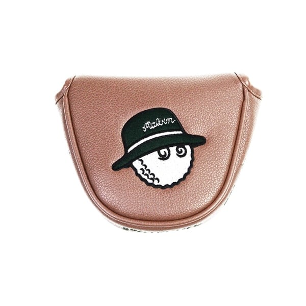 Magnetiskt PU-läder Golfputter Huvudskydd Original Enl Brun B