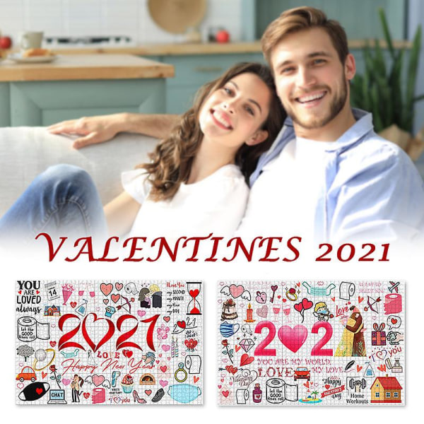 Alla hjärtans dagpresent 2020 pussel 1000 bitar till minne av lojal kärlek Style 1