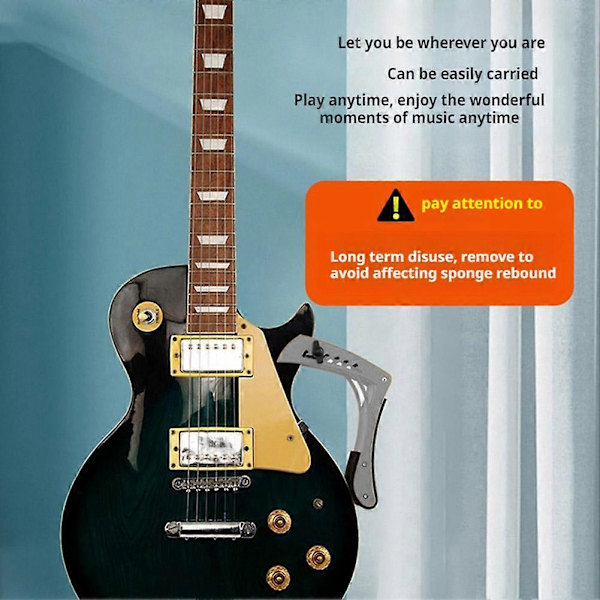 [LCS] Justerbart benstöd för elgitarr, halkfritt ergonomiskt gitarrhållare White