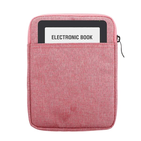 E-bok skyddsfodral Canvas E-läsarfodral för skydd 1 st rosa