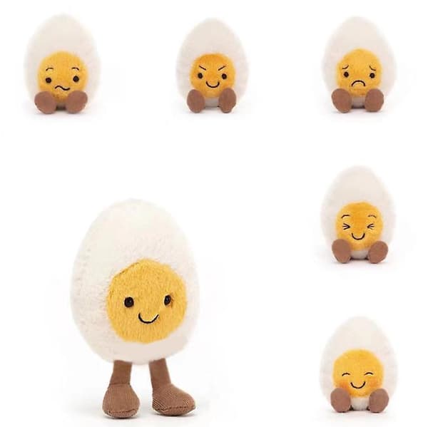 [LCS]Söt och bedårande kokt ägg-emoticon-paket Barnplyschleksak type2