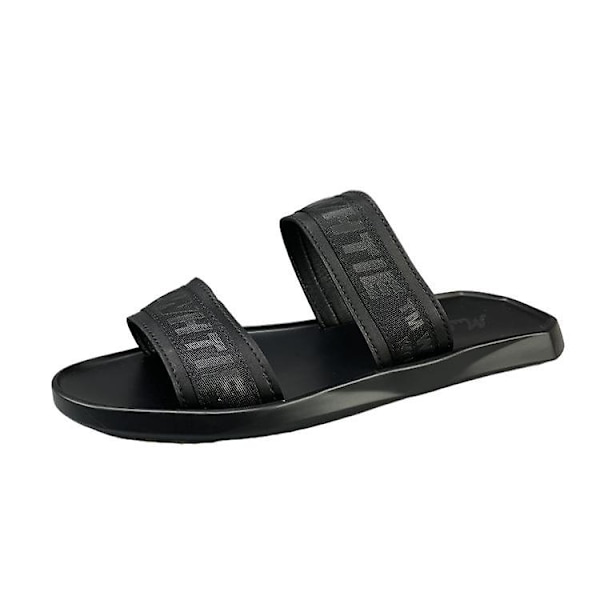 Pustende sandaler i kuskinn og flip-flops i skinn for menn 41