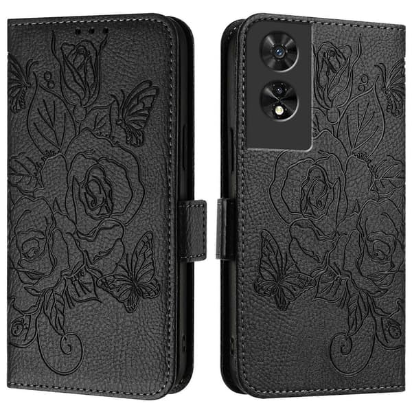 [LCS]RFID Läderfodral för TCL 505 Black