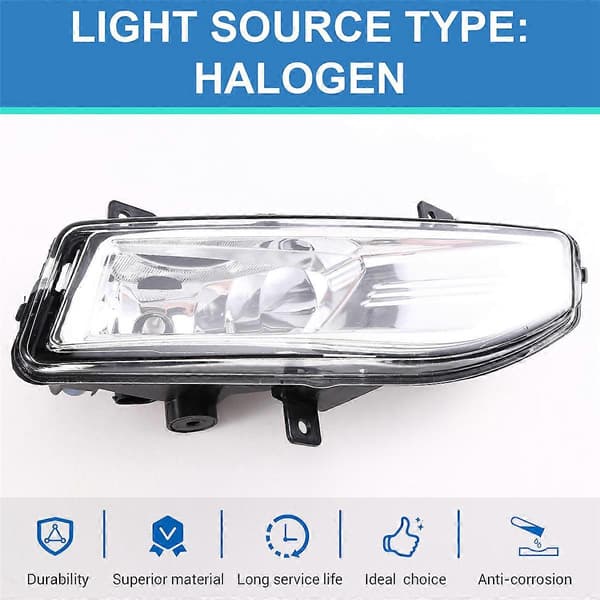 2 stk. tåkelys for J11 2018 2019 2020 halogen frontlykter biltilbehør erstatninger tåkelys montering Black  Transparent