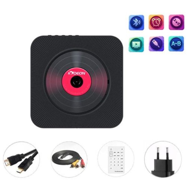 EFUTURE Multifunktionell CD / DVD-spelare Bluetooth-högtalare FM Ra