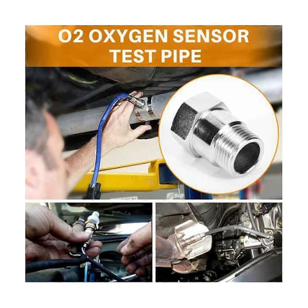 [LCS]PCS O2 oksygensensor testrørforlenger adapter avstandsstykke x 1.5 (1) Bung Silver