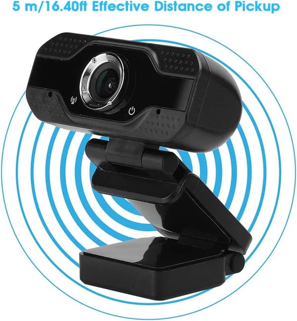 [LCS]Webcam Abs fortykket plast 1080P stasjonær datakamera USB online klasse webkamera med mikrofon webkamera 4K svart
