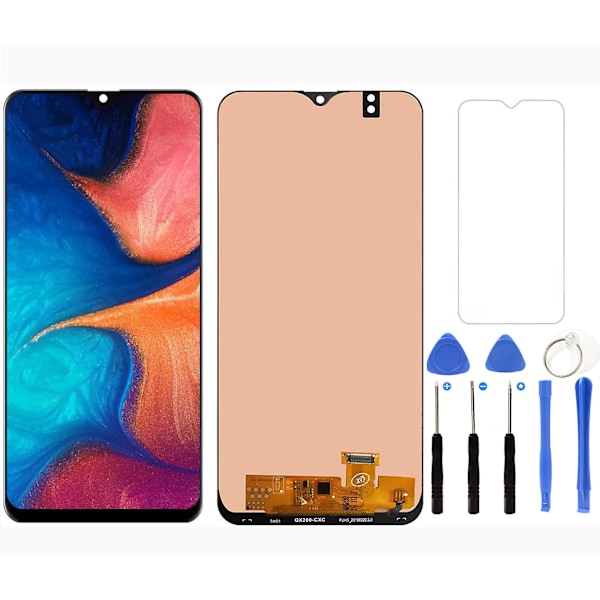 Udskiftning Samsung Galaxy A20 A205 Sm-a205f A205u Touch Digitizer Display